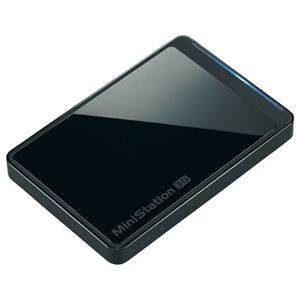 バッファロー ミニステーション スリム&プレミアム USB3.0用 ポータブルHDD 1TB クリスタルブラック HD-PCT1TU3-BJ