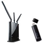 バッファロー エアステーション ハイパワー Giga 11n/g 450Mbps AOSS2対応 無線LAN親機 USB子機付き WZR-450HP/U