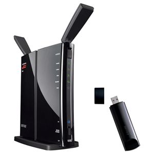 バッファロー エアステーション ハイパワー Giga 11n/a&11n/g AOSS2対応 無線LAN親機 USB子機付き WZR-600DHP/U