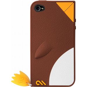 CASE-MATE CASE-MATE iPhone 4/4S用 ソフトケース クリーチャーズ ペンギン ブラウン CM015344