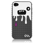 CASE-MATE CASE-MATE iPhone 4/4S用 ソフトケース クリーチャーズ モンスター グレイ/ホワイト CM015459