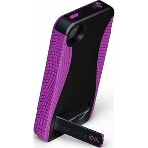 CASE-MATE CASE-MATE iPhone 4/4S用 ハイブリッドシームレスケース ポップ (スタンド) ブラック/ラズベリー CM017861