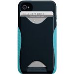 CASE-MATE CASE-MATE iPhone 4/4S用 ハイブリッドシームレスIDケース ポップ ネイビー/アクア CM018170