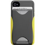 CASE-MATE CASE-MATE iPhone 4/4S用 ハイブリッドシームレスIDケース ポップ クールグレイ/シトロン CM018172