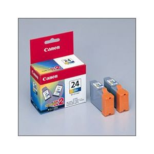 キヤノン インクカートリッジ BCI-24Color2(BJS200/S300等用/3色カラーx2)[6882A008] BCI-24CLR2P