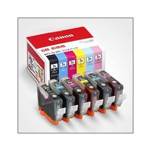 キヤノン マルチパック6P BCI-7e BK/Y/M/C/PM/PC[1018B002] BCI-7E/6MP