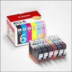 キヤノン インクタンク BCI-6 6色マルチパック(BK/C/M/Y/PC/PM)[1777B002] BCI-6/6MP