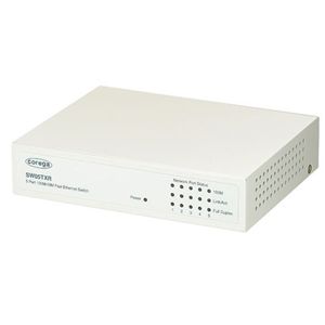コレガ 5ポート 100M/10M スイッチングHUB (電源内蔵) メタル筐体 RoHS準拠 CG-SW05TXR