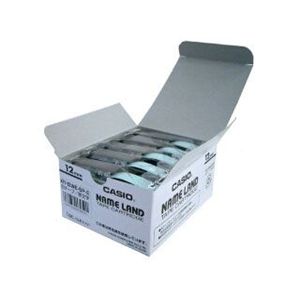 カシオ計算機 カシオ ネームランドテープ(12mm/白に黒字の5本入/長さ8m) XR-12WE-5P-E