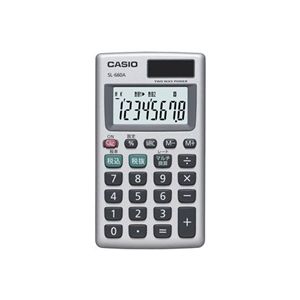 カシオ計算機 カードタイプ電卓 SL-660AN