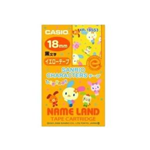 カシオ計算機 カシオ ネームランドテープ(18mm/ウサハナとおともだち/5.5m) XR-18SS3