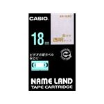 カシオ計算機 カシオ ネームランドテープ(18mm/透明に金字/長さ8m) XR-18XG