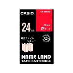 カシオ計算機 カシオ ネームランドテープ(24mm/赤に白字/長さ8m) XR-24ARD