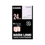 カシオ計算機 カシオ ネームランドテープ(24mm/透明に白字/長さ8m) XR-24AX