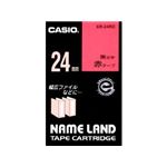 カシオ計算機 カシオ ネームランドテープ(24mm/赤に黒字/長さ8m) XR-24RD