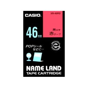 カシオ計算機 カシオ ネームランドテープ(46mm/赤に黒字/長さ6m) XR-46RD
