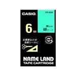 カシオ計算機 カシオ ネームランドテープ(6mm/緑に黒字/長さ8m) XR-6GN
