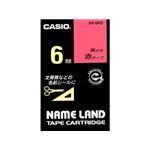 カシオ計算機 カシオ ネームランドテープ(6mm/赤に黒字/長さ8m) XR-6RD