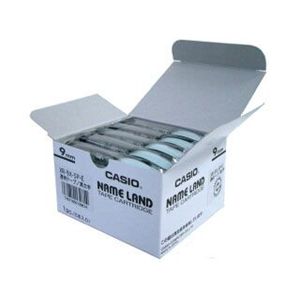カシオ計算機 カシオ ネームランドテープ(9mm/透明に黒字の5本入/長さ8m) XR-9X-5P-E