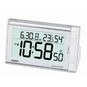 カシオ計算機 WAVE CEPTOR ソーラーエナジー(温・湿度計/温度計付き/電子音アラーム)パールブルー/ホワイト DQS-600J-7JF