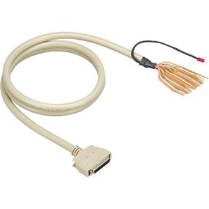 コンテック 50ピンミニチュアリボンコネクタ用片端コネクタ付シールドケーブル(モールドタイプ、1.5m) PCA50PS-1.5P