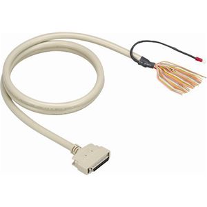 コンテック 50ピンミニチュアリボンコネクタ用片端コネクタ付シールドケーブル(モールドタイプ、3m) PCA50PS-3P