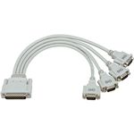 コンテック シリアルI/Oボード用 D-SUB44ピン->9ピンx4分配シールドケーブル PCE44/9P4S