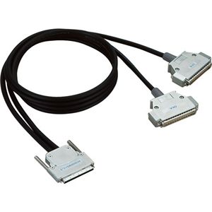 コンテック 100ピン0.8mmピッチコネクタ用 37ピンD-SUBx2分配シールドケーブル(1.5m) PCB100WS-1.5