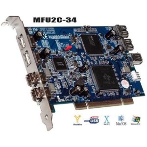 デンノー PCI FW/USB2 Combo MFU2C-34