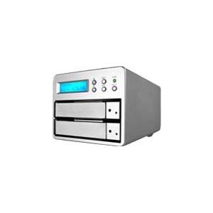 デンノー 3.5インチ 2 bays/ SATA - eSATA+USB2.0 SR3620-2S-SB2