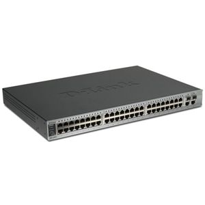 ディーリンクジャパン 48-port 10/100M + 2-port combo 1000 Base T/SFP + 2 1000 Base-T レイヤ3 マネージメントスイッチ DES-3852