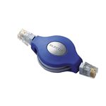 エレコム カテゴリー5準拠 携帯用 極細LANケーブル(1.5m/ブルー) LD-MCTU/BU