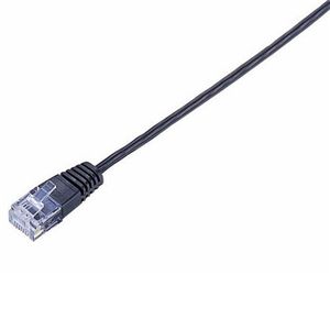 エレコム スーパーフラット カテゴリー5準拠 LANケーブル(ストレート/2m/ブラック) LD-CTFS2/BK2