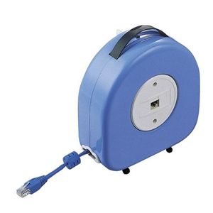 エレコム SOHO用 CAT5E LANケーブルリール(7m/ブルー) LD-MCT/SH7