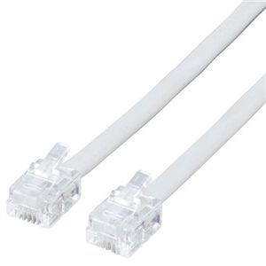 エレコム ツイスト/シールドモジュラケーブル/0.1m(ベージュ) MJ-01TS