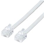 エレコム ツイスト/シールドモジュラケーブル/0.1m(ベージュ) MJ-01TS