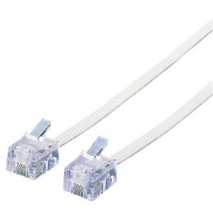 エレコム スリムモジュラケーブル/10m(ホワイト) MJ-10WH