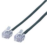 エレコム スリムモジュラケーブル/3m(ブラック) MJ-3BK