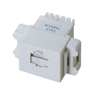 エレコム モジュラジャック フェイスプレート用(カテゴリー6対応/ 10/100/1000BASE-T対応) LD-6JMJ