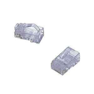 エレコム RJ45コネクタ(ヨリ線仕様/クリア/10個) LD-RJ45TAY10