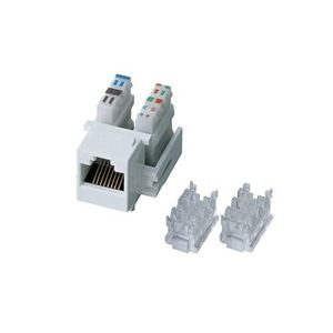 エレコム フェイスプレート用 モジュラジャック(ホワイト) LD-MJ/WH