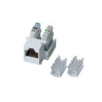 エレコム フェイスプレート用 モジュラジャック(ホワイト) LD-MJ/WH