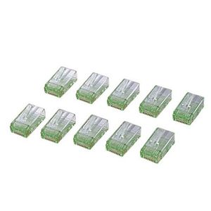 エレコム RJ45コネクタ(グリーン/10個) LD-RJ45G10