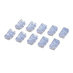 エレコム カテゴリ6対応 RJ45コネクタ(10個) LD-6RJ45T10