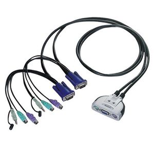 エレコム PS/2対応 2ポート パソコン切替器 KVM-KP2