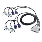 エレコム PS/2対応 4ポート パソコン切替器 KVM-KP24