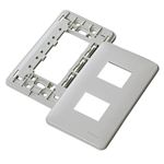 エレコム JIS対応 2ポートフェイスプレート LD-JFP2