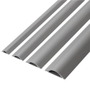 エレコム 床用モール 1m/グレー LD-GA1207/LG