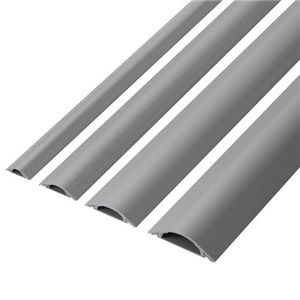 エレコム 床用モール 1m/グレー LD-GA1307/LG