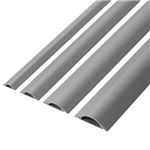 エレコム 床用モール 1m/グレー LD-GA1307/LG